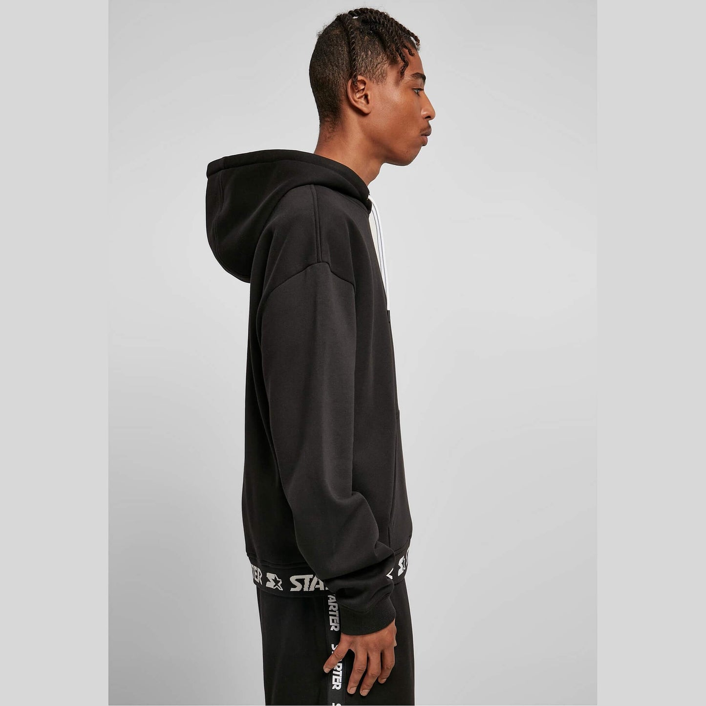 Starter Jaquard Rib Hoodie Black