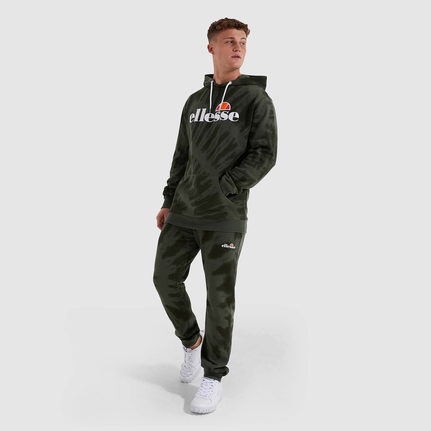 Ellesse Granite Tie Dye Dark Green