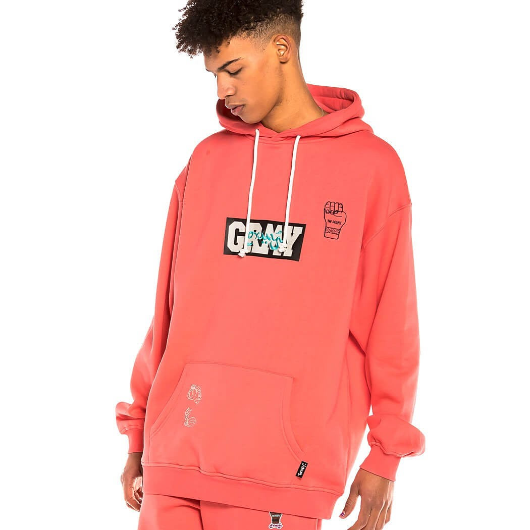 GRIMEY WEAR DAY DREAMER HOODIE CORAL