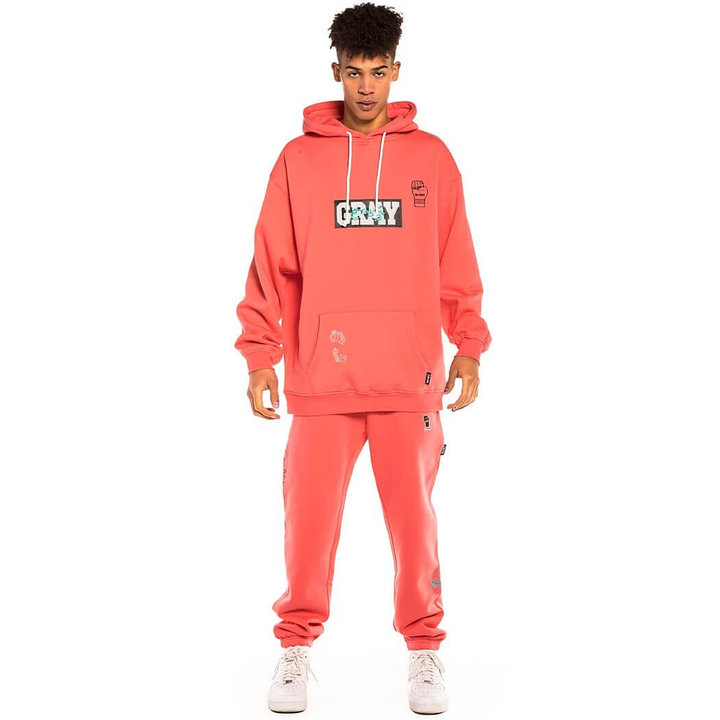 GRIMEY WEAR DAY DREAMER HOODIE CORAL