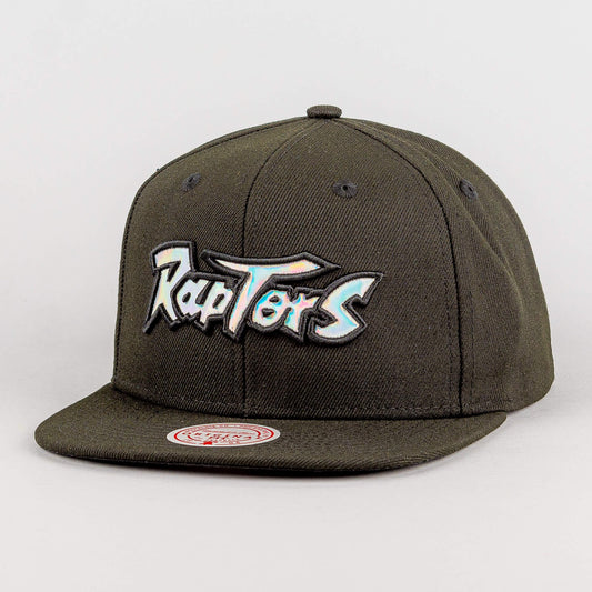 Mitchell & Ness Iridescent Wordmark Snapback Hwc Toronto Raptors Black