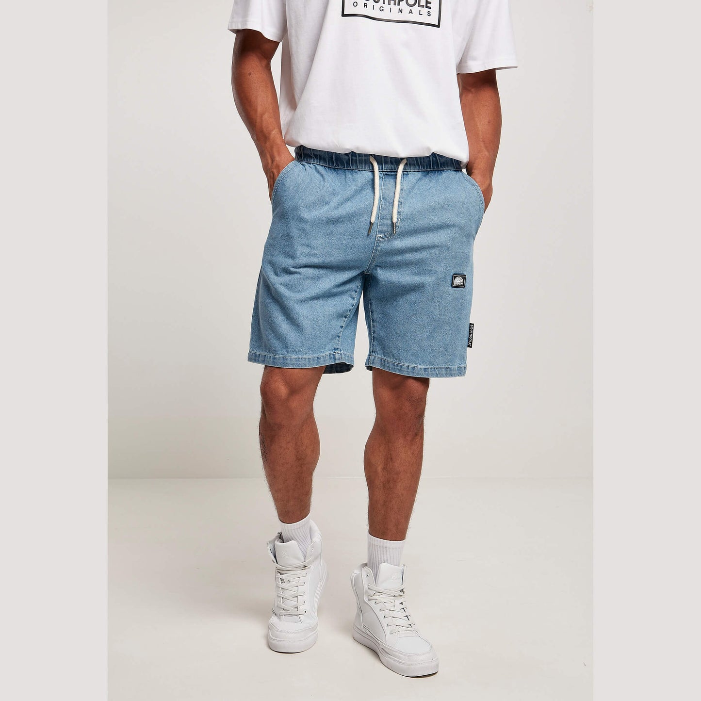 Southpole Denim Shorts Midblue Washed