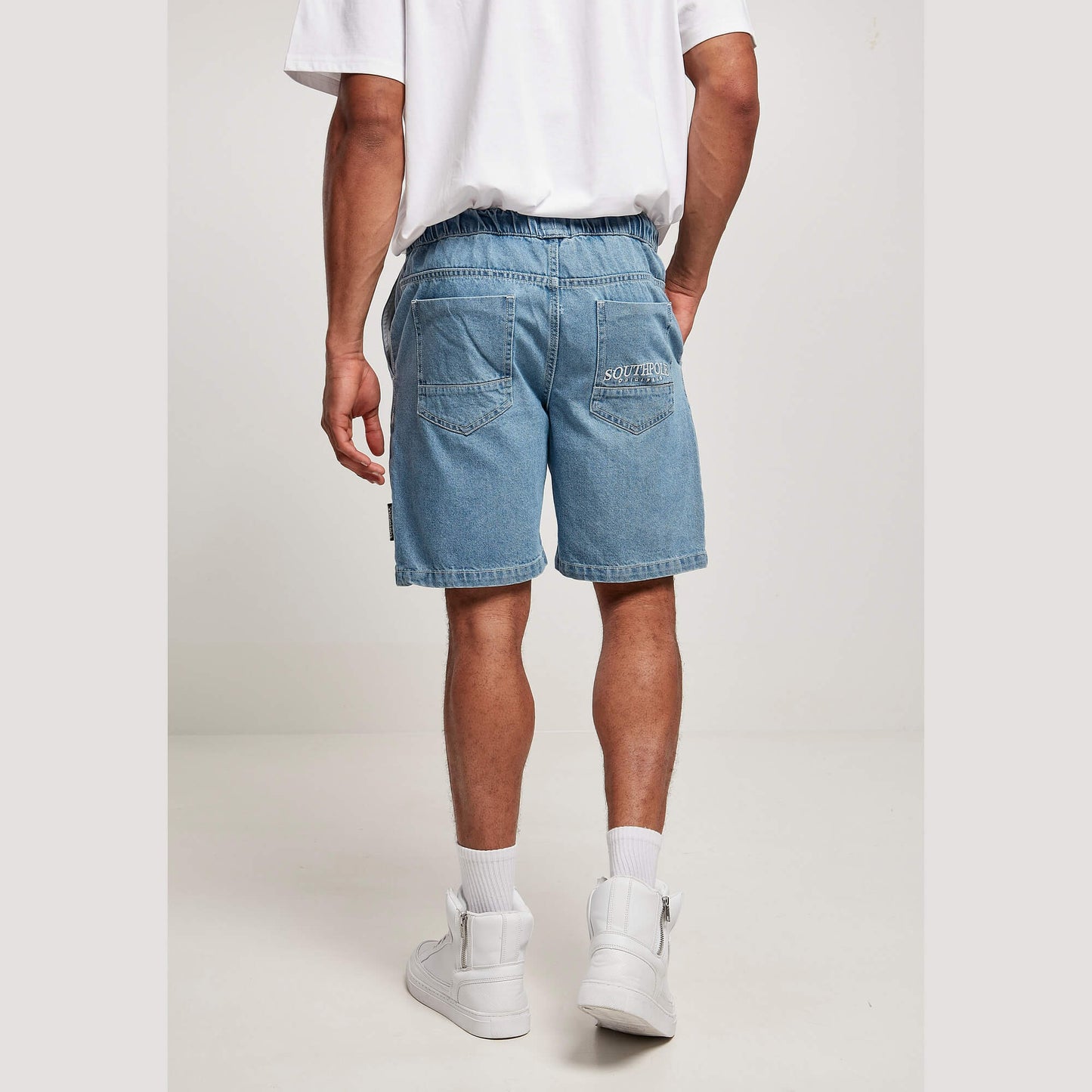 Southpole Denim Shorts Midblue Washed