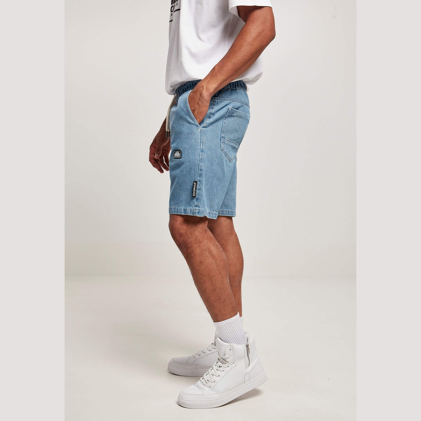 Southpole Denim Shorts Midblue Washed