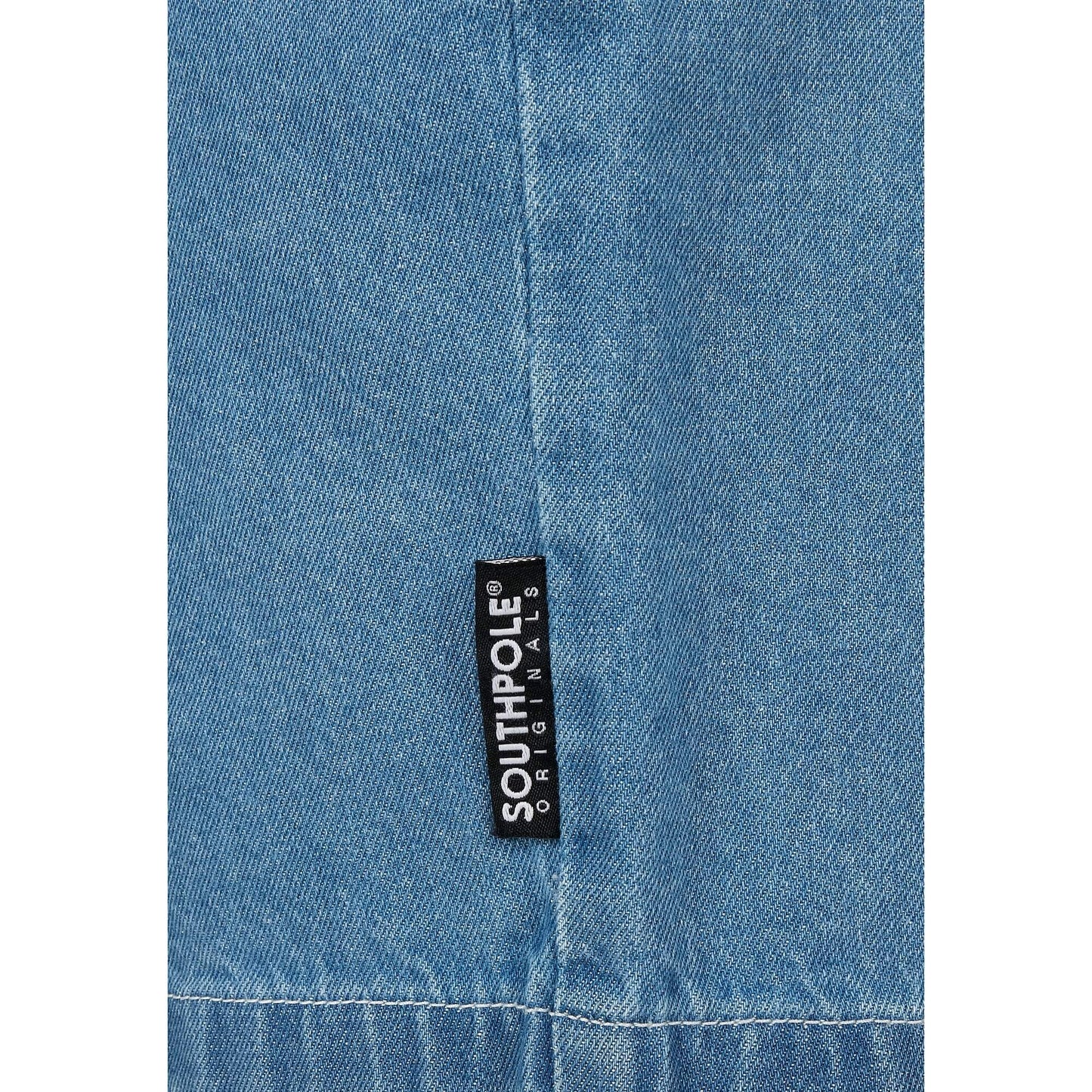 Southpole Denim Shorts Midblue Washed