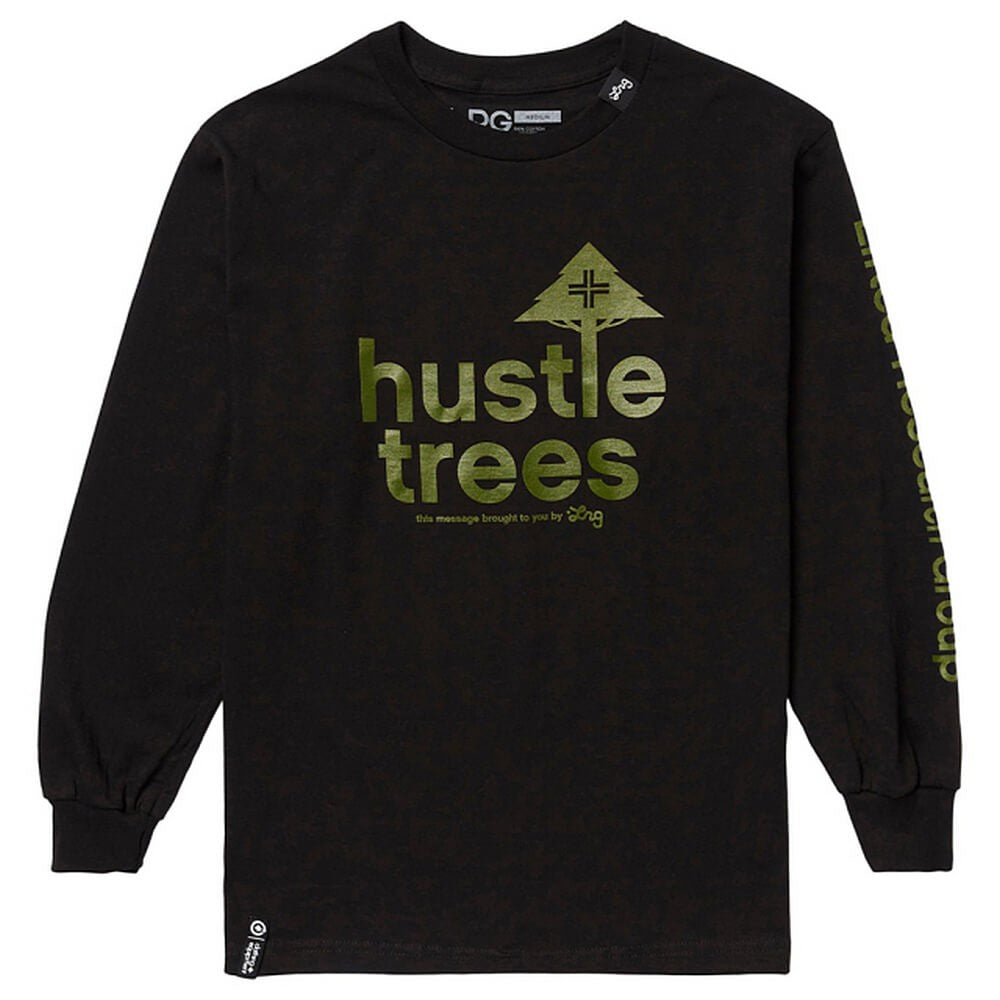 LRG HUSTLE TREES LS TEE BLACK