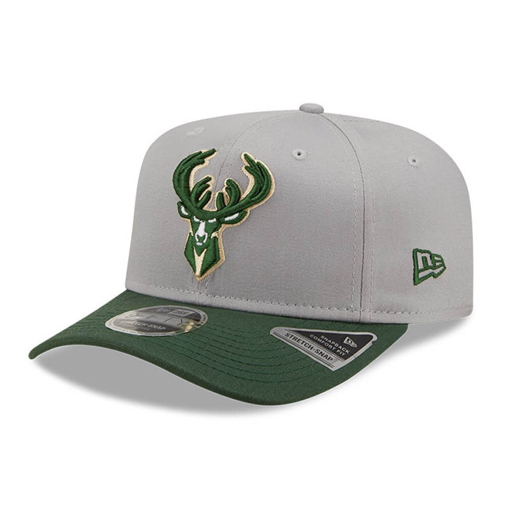 NEW ERA šiltovka 950 Stretch snap NBA Tonal 9Fifty MILWAUKEE BUCKS Grey