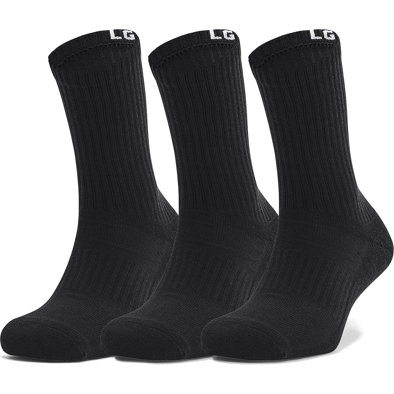 Under Armour Core Crew 3 pairs black