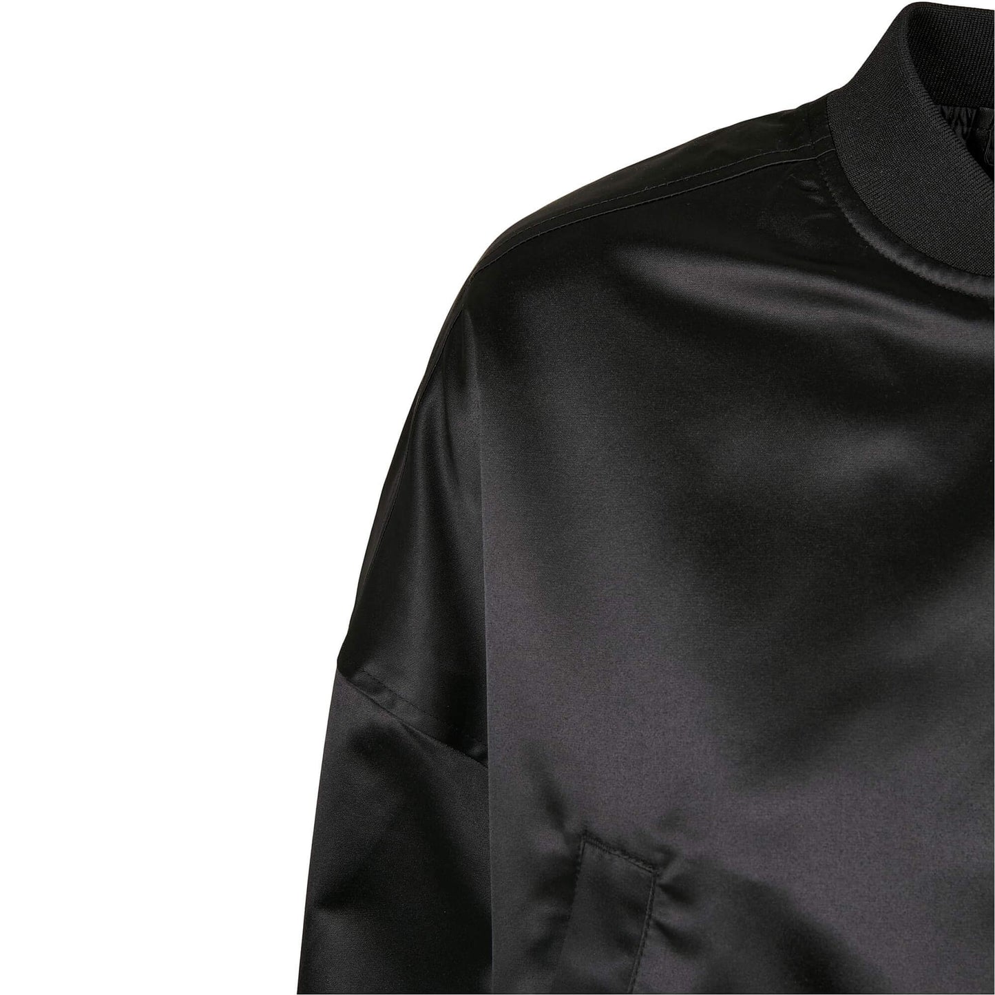 Ladies Starter Satin College Jacket black