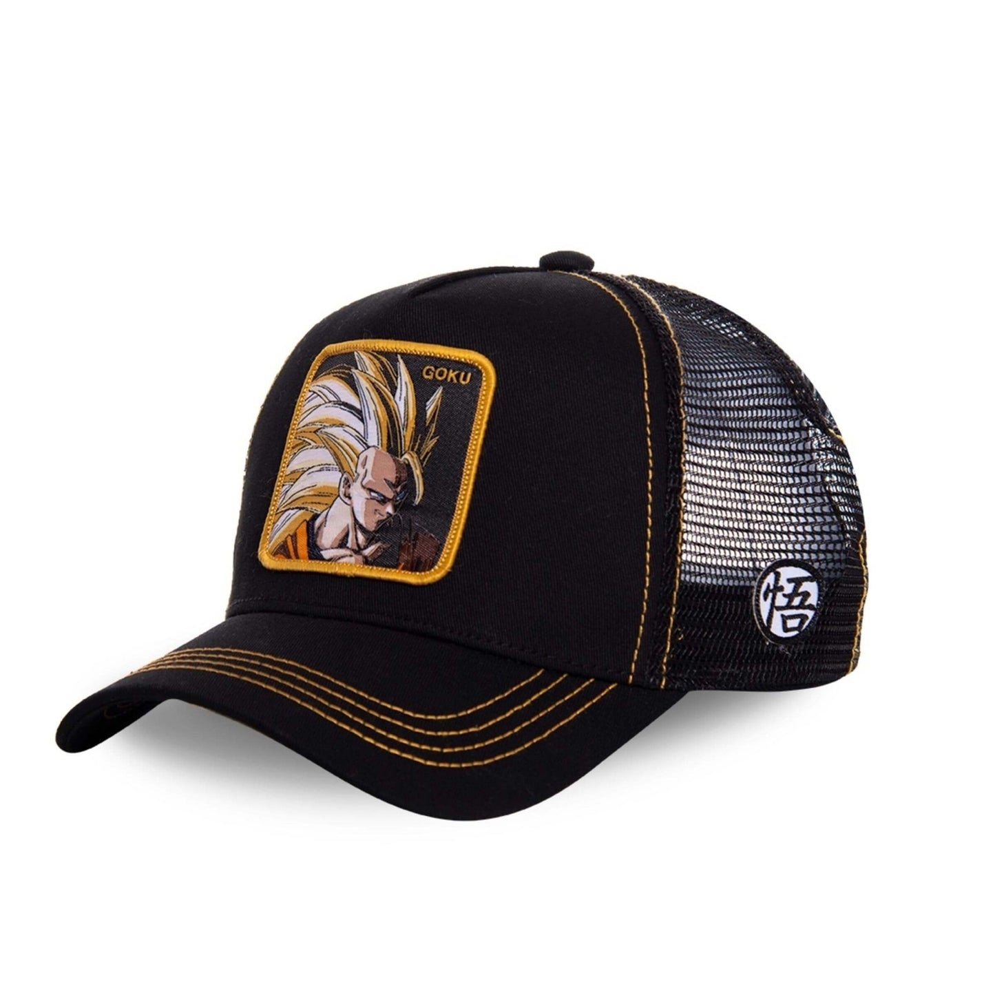 CAPSLAB DRAGON BALL Z SANGOKU SUPER SAIYAN BLACK TRUCKER CAP