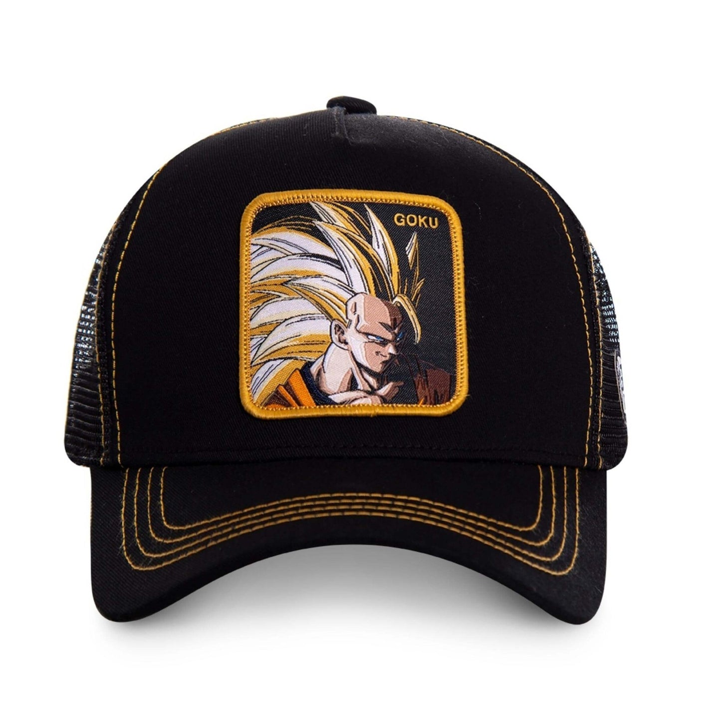 CAPSLAB DRAGON BALL Z SANGOKU SUPER SAIYAN BLACK TRUCKER CAP