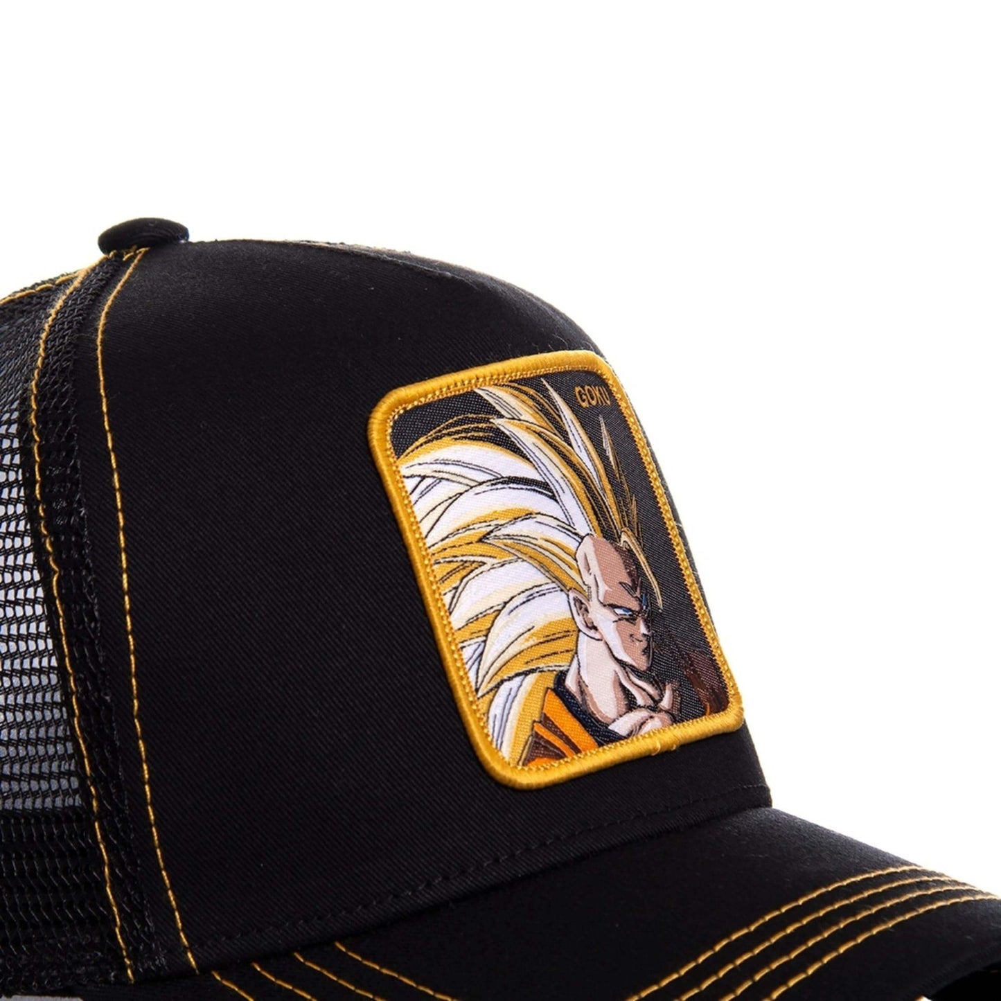 CAPSLAB DRAGON BALL Z SANGOKU SUPER SAIYAN BLACK TRUCKER CAP