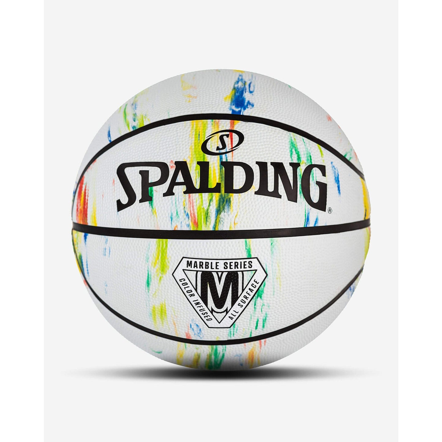 Spalding Marble Series Rainbow Rubber Basketball (sz. 7)