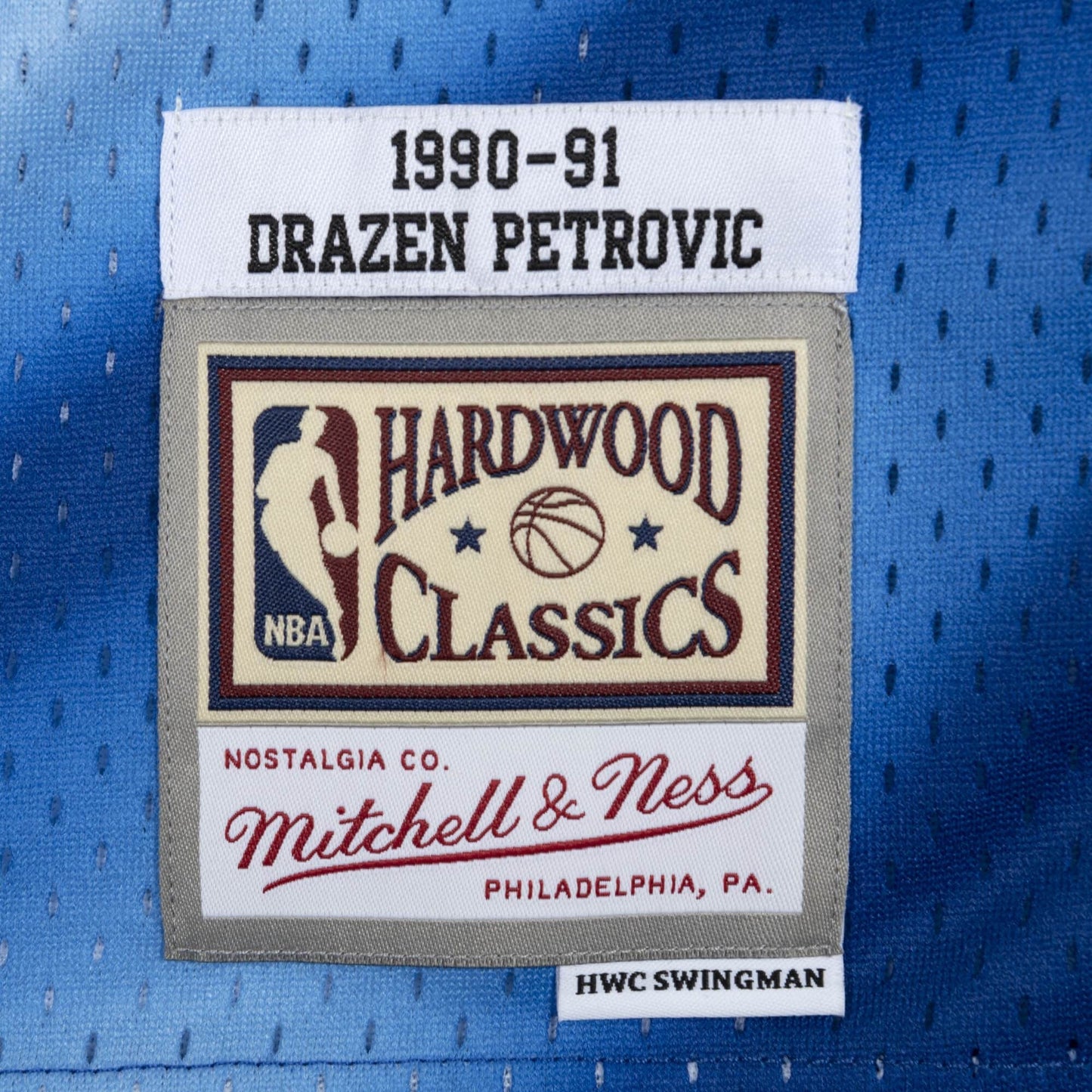 Mitchell & Ness NBA Swingman Jersey Drazen Petrovic New Jersey Nets Pattern / Royal