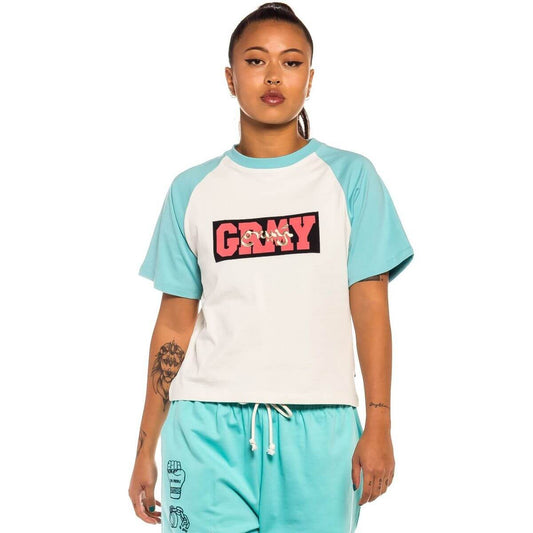 GRMY GRIMEY WEAR DAY DREAMER GIRL RAGLAN TEE BLUE