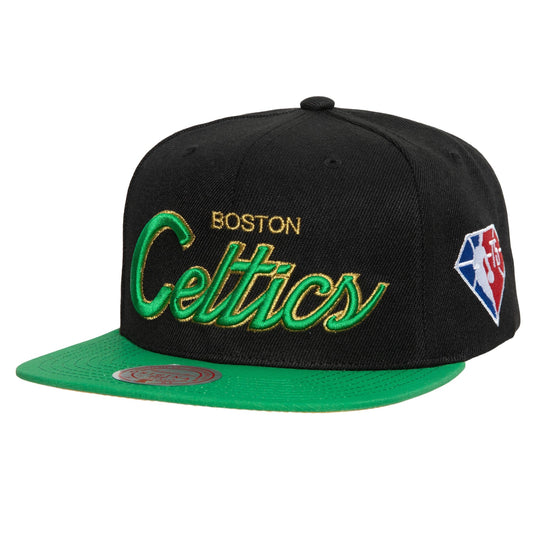 Mitchell & Ness NBA 75TH GOLD SNAPBACK BOSTON CELTICS BLACK