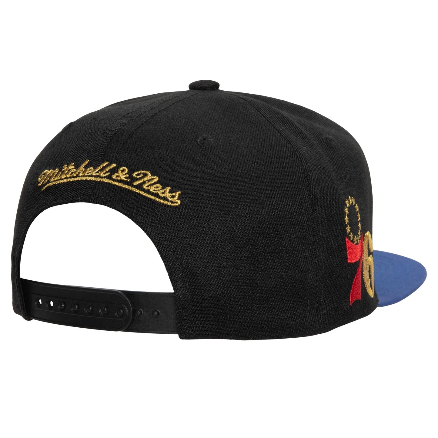 Mitchell & Ness NBA 75TH GOLD SNAPBACK PHILADELPHIA 76ERS BLACK