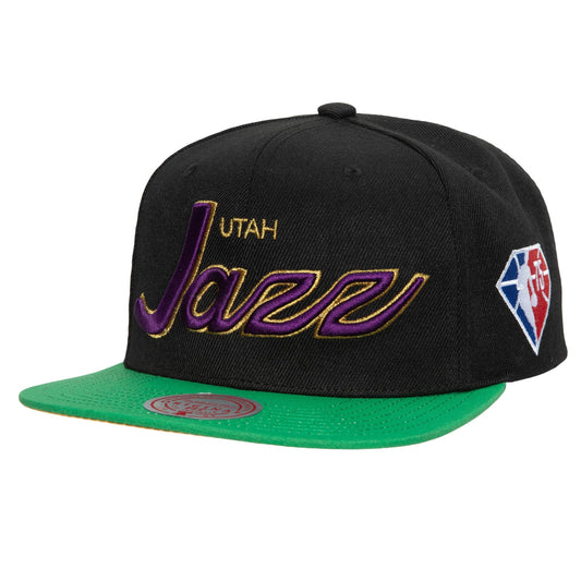 Mitchell & Ness NBA 75TH GOLD SNAPBACK UTAH JAZZ BLACK