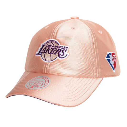 Mitchell & Ness NBA 75TH ROSE GOLD STRAPBACK LOS ANGELES LAKERS ROSE GOLD