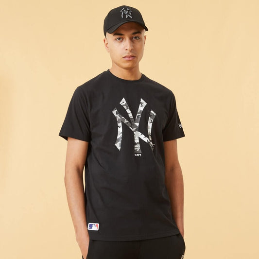 NEW ERA tričko MLB Seasonal infill tee NEW YORK YANKEES Black