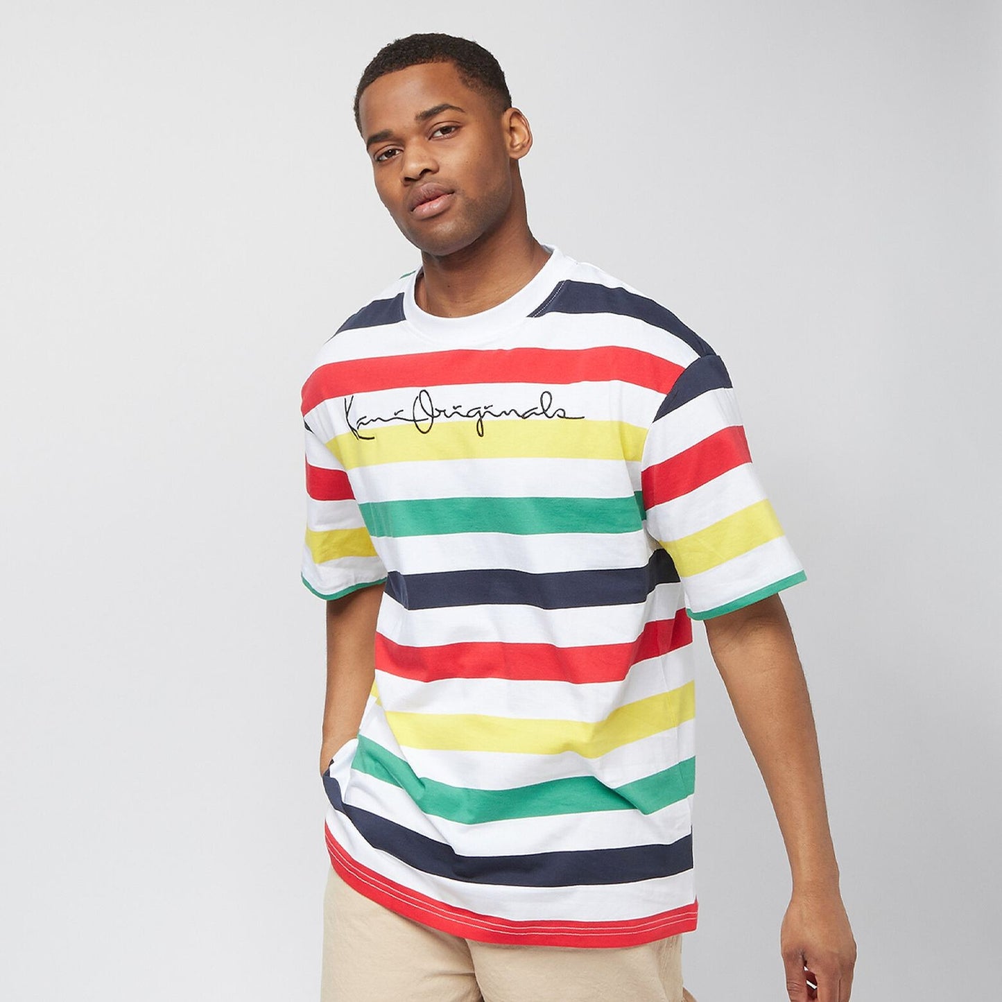 Karl Kani Originals Stripe Tee navy/red/green