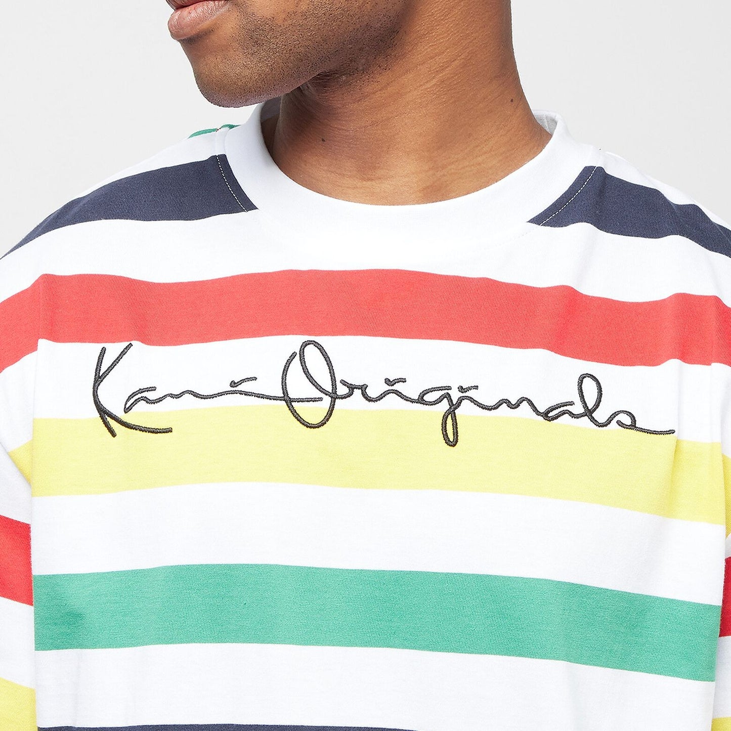 Karl Kani Originals Stripe Tee navy/red/green