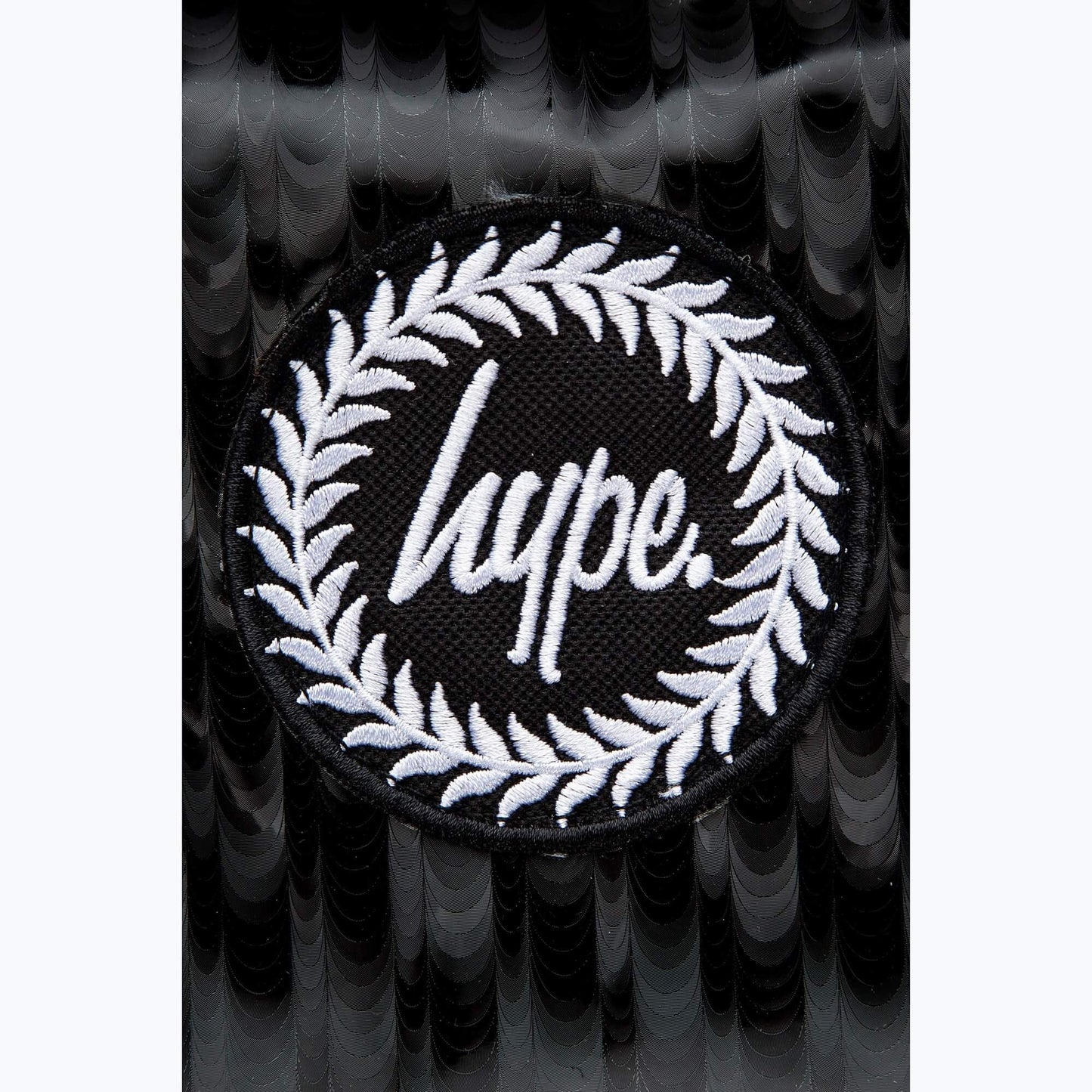 Hype Unisex Black Steel Crest Backpack Black