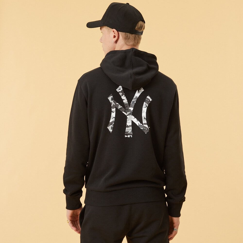 Mikina s kapucňou NEW ERA MLB Seasonal infill po hoody NEW YORK YANKEES čierna