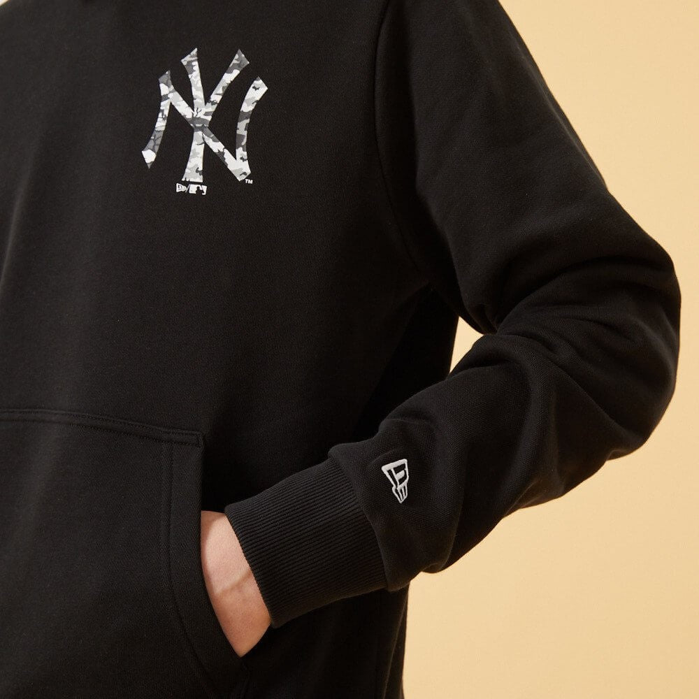 Mikina s kapucňou NEW ERA MLB Seasonal infill po hoody NEW YORK YANKEES čierna