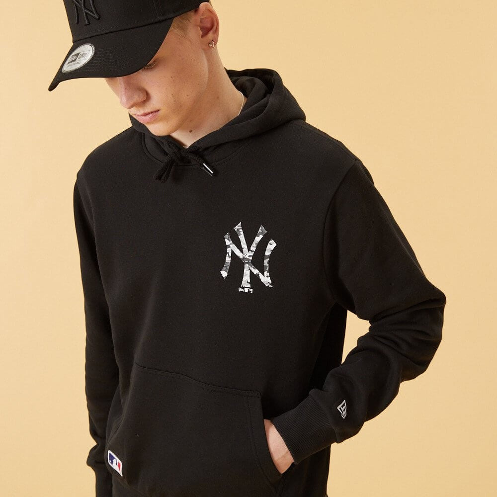 Mikina s kapucňou NEW ERA MLB Seasonal infill po hoody NEW YORK YANKEES čierna