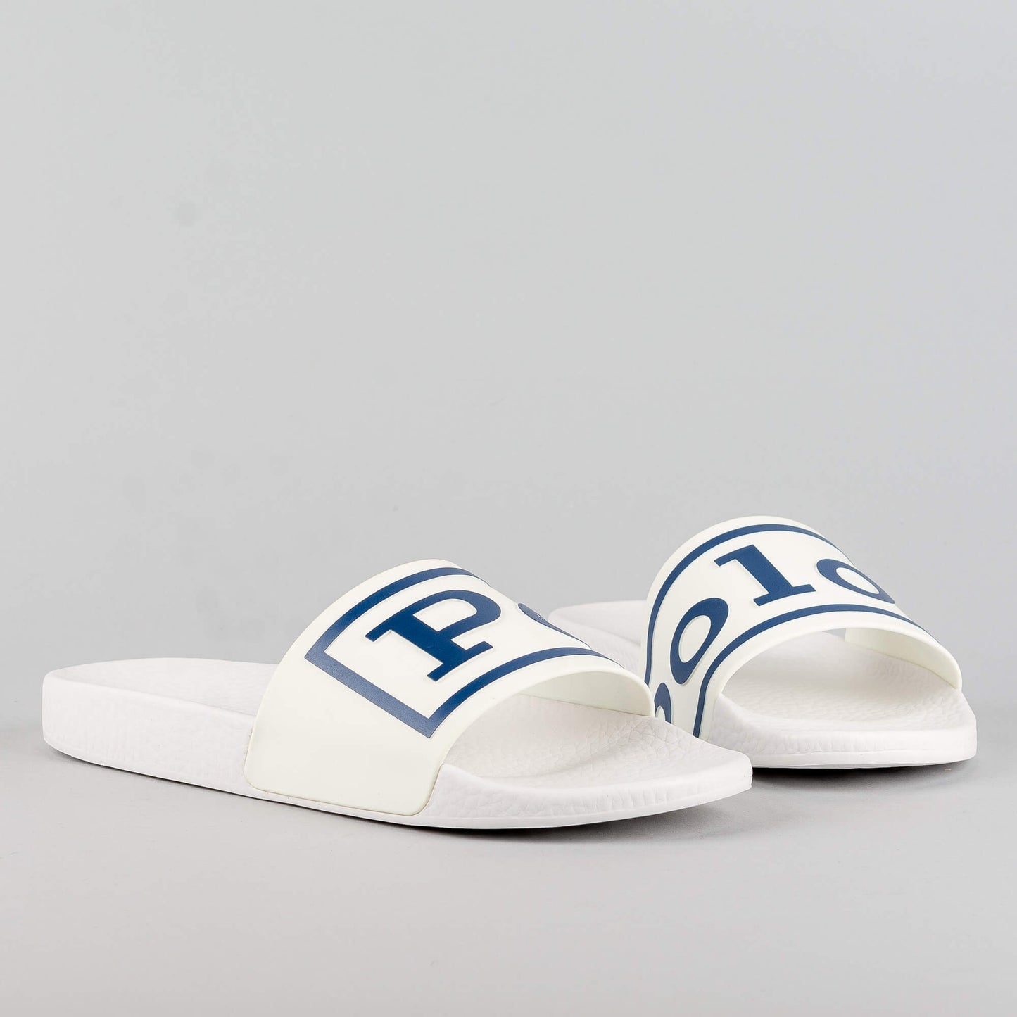 Polo Ralph Lauren Polo Slide White/Light Navy Polo