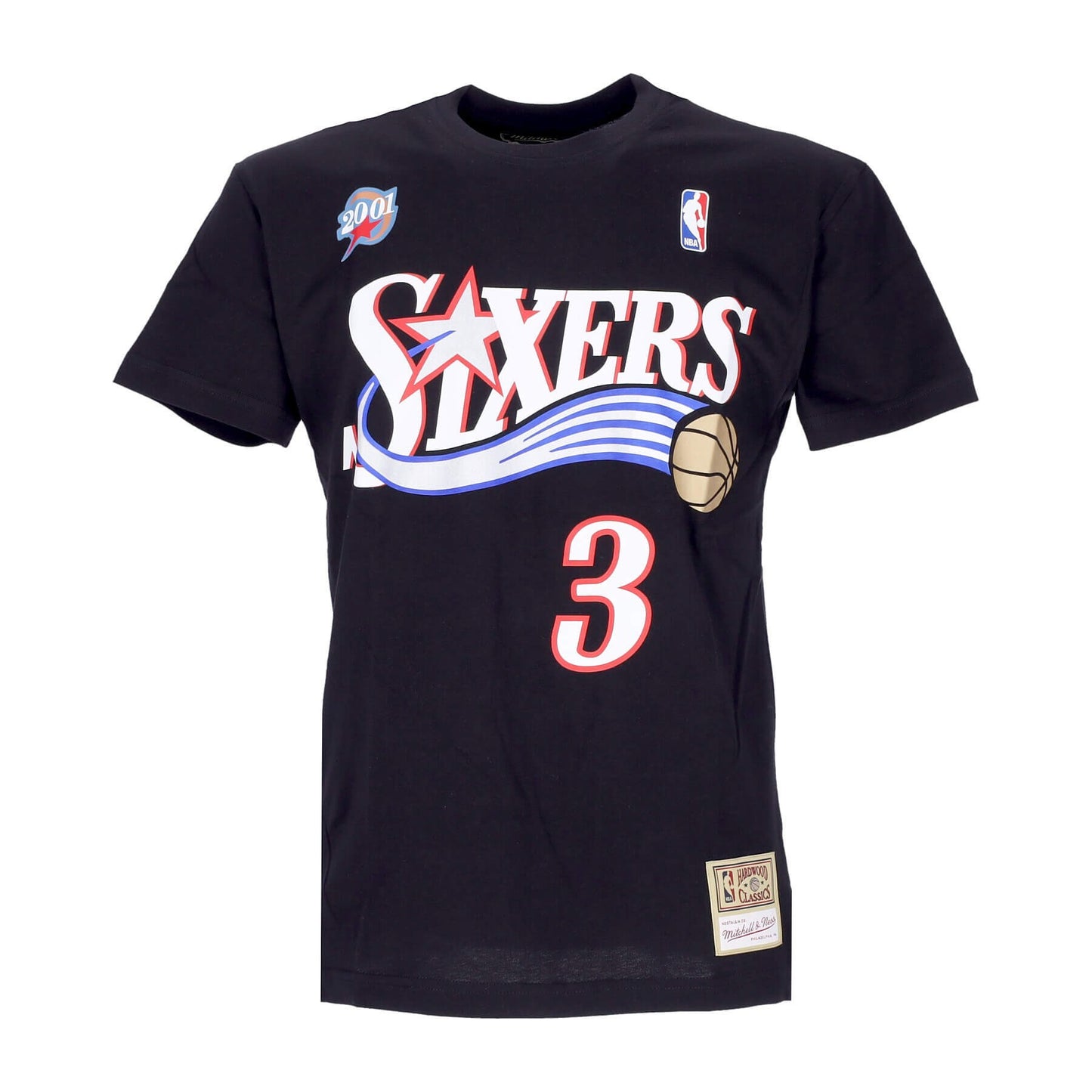 Mitchell & Ness Name & Number Traditional Tee - Allen Iverson Philadelphia 76Ers Black