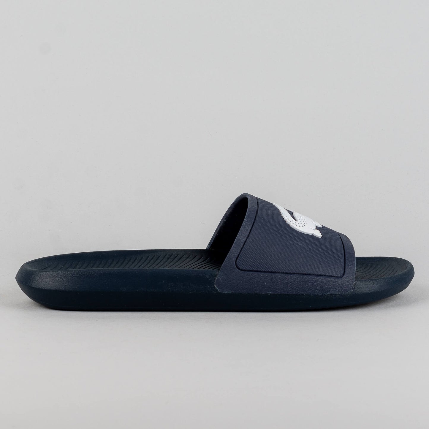 Lacoste Croco Slide Nvy/Wht