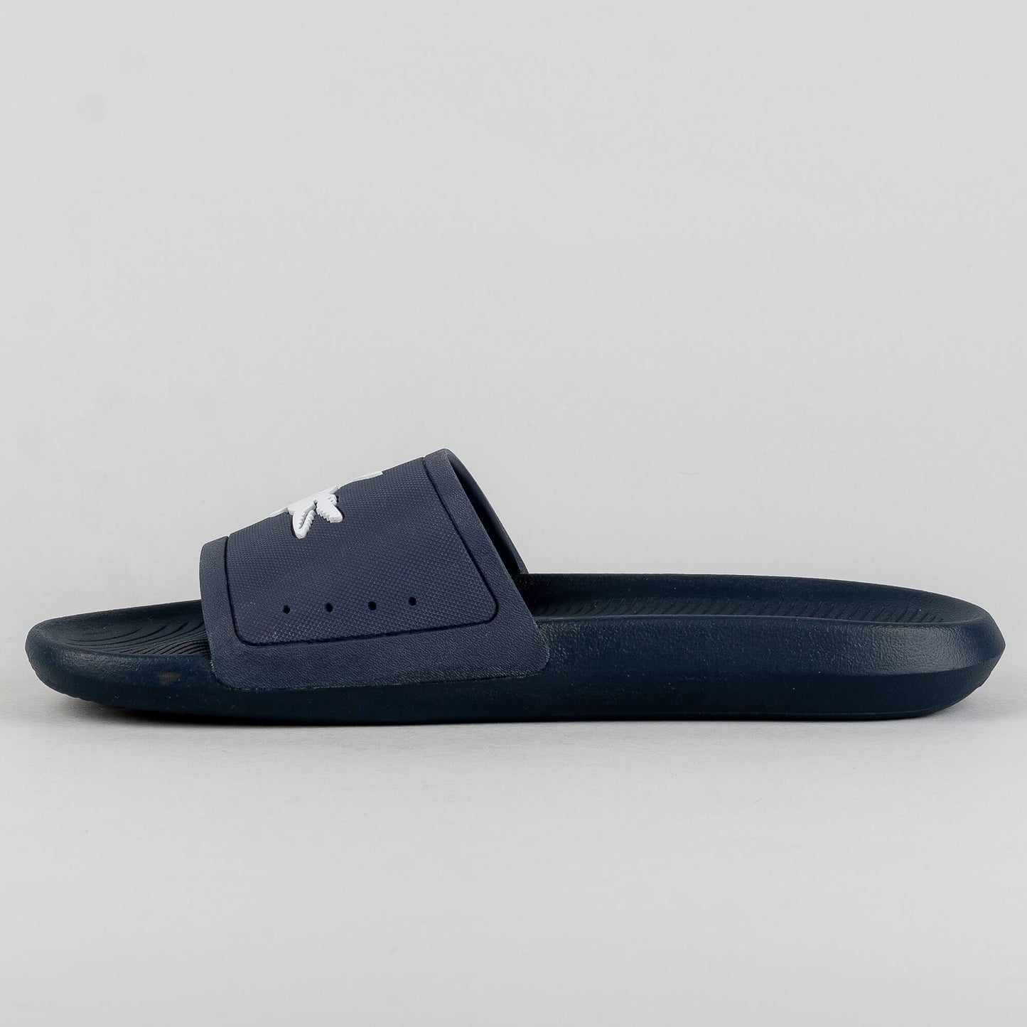 Lacoste Croco Slide Nvy/Wht