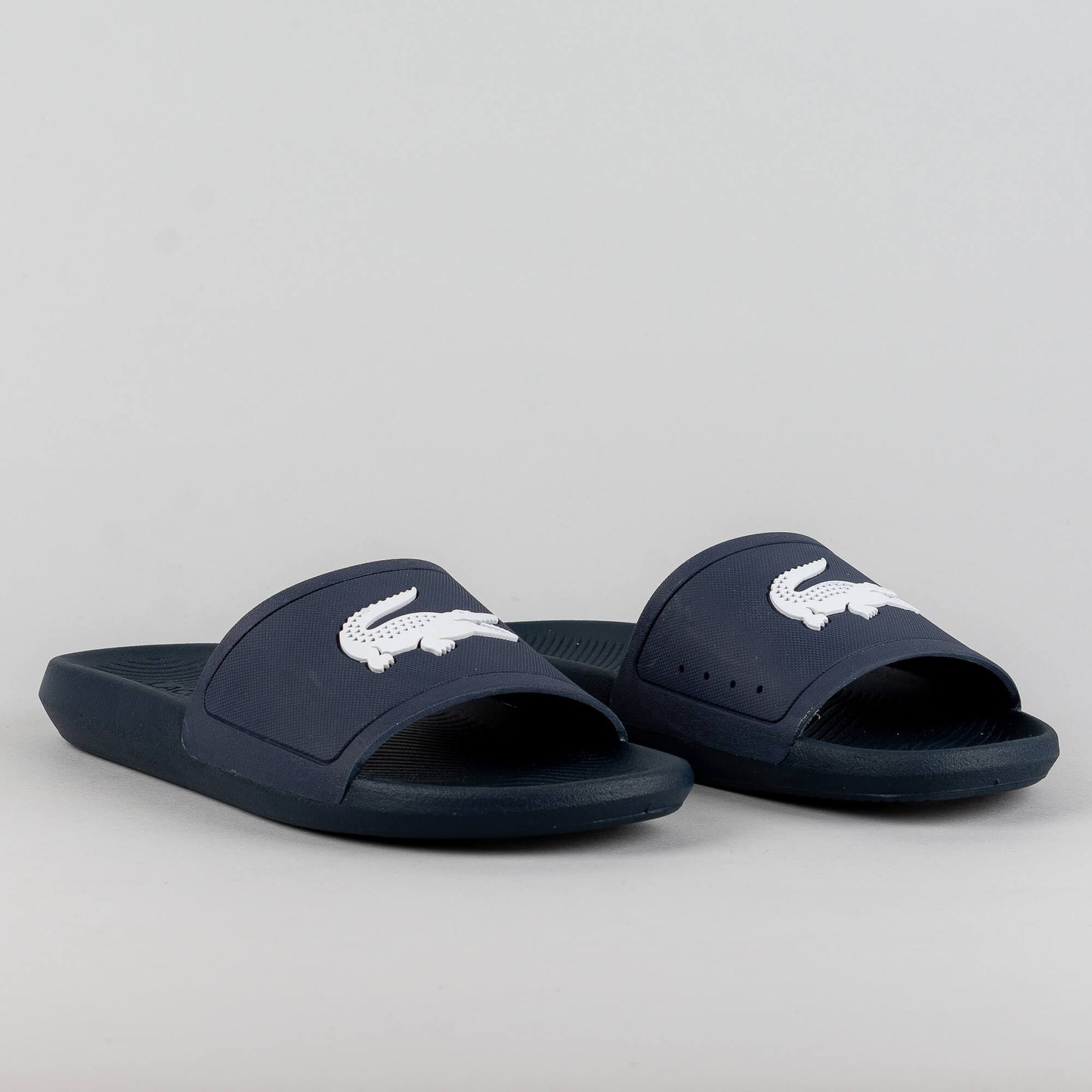 Lacoste Croco Slide Nvy/Wht