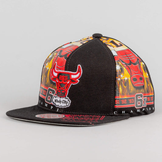 Mitchell & Ness NBA SHIRT REMIX SNAPBACK HWC CHICAGO BULLS BLACK