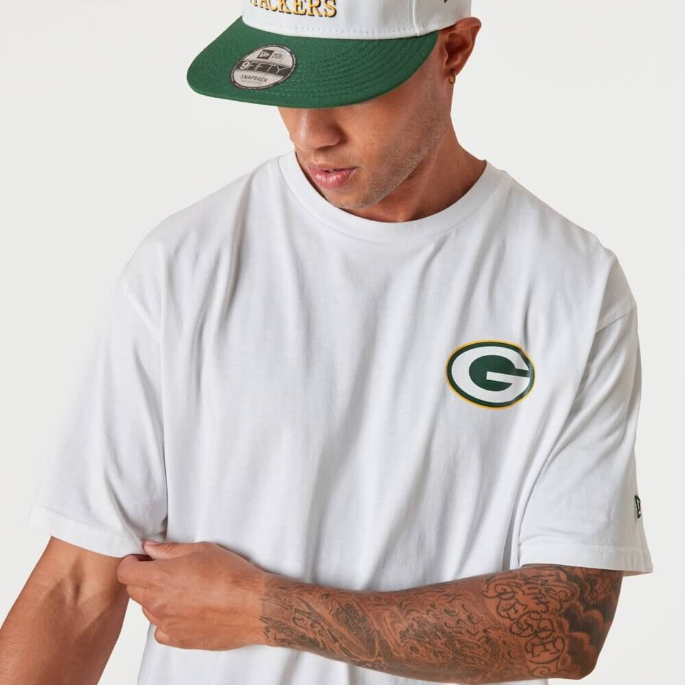 NEW ERA tričko NFL Left chest tm logo os tee GREEN BAY PACKERS White