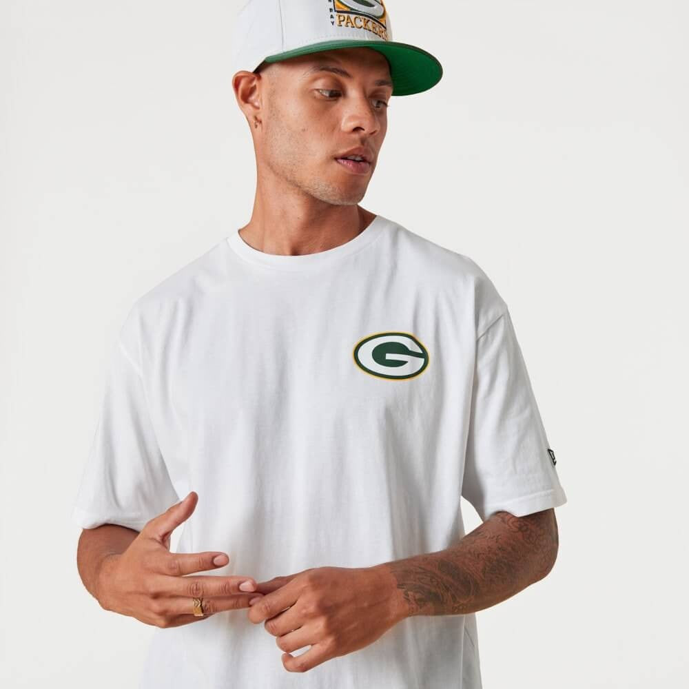 NEW ERA tričko NFL Left chest tm logo os tee GREEN BAY PACKERS White