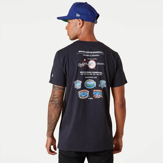 NEW ERA tričko MLB Championship graphic tee LOS ANGELES DODGERS Blue