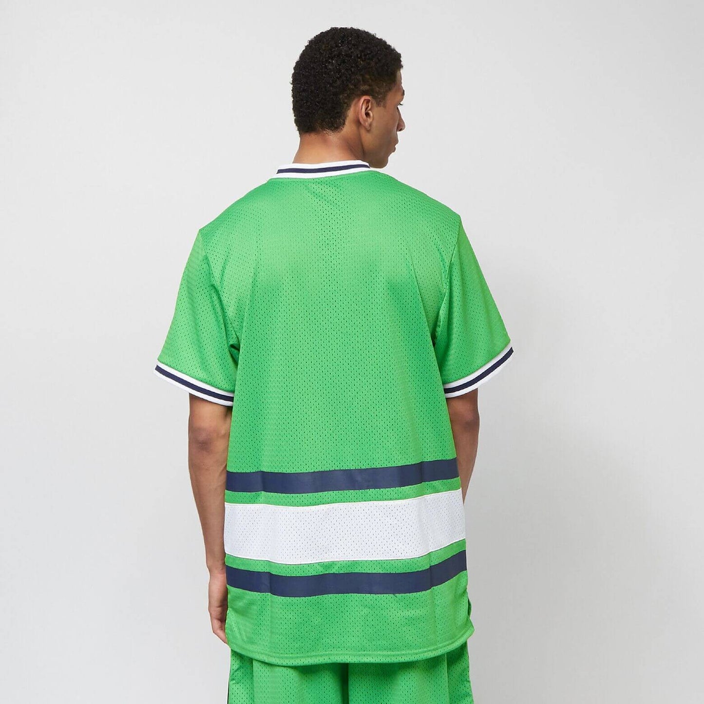 FUBU Varsity Mesh Tee green/navy/white