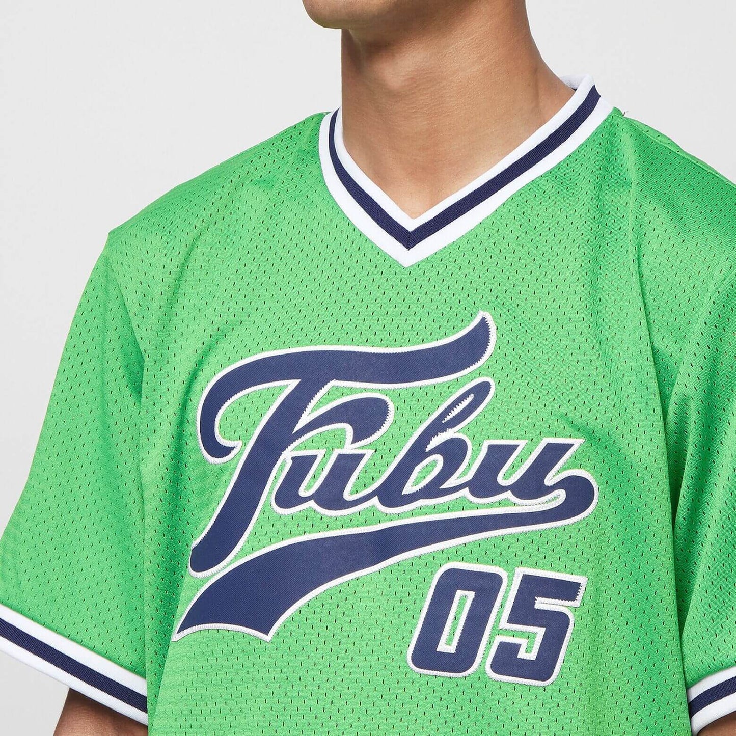 FUBU Varsity Mesh Tee green/navy/white