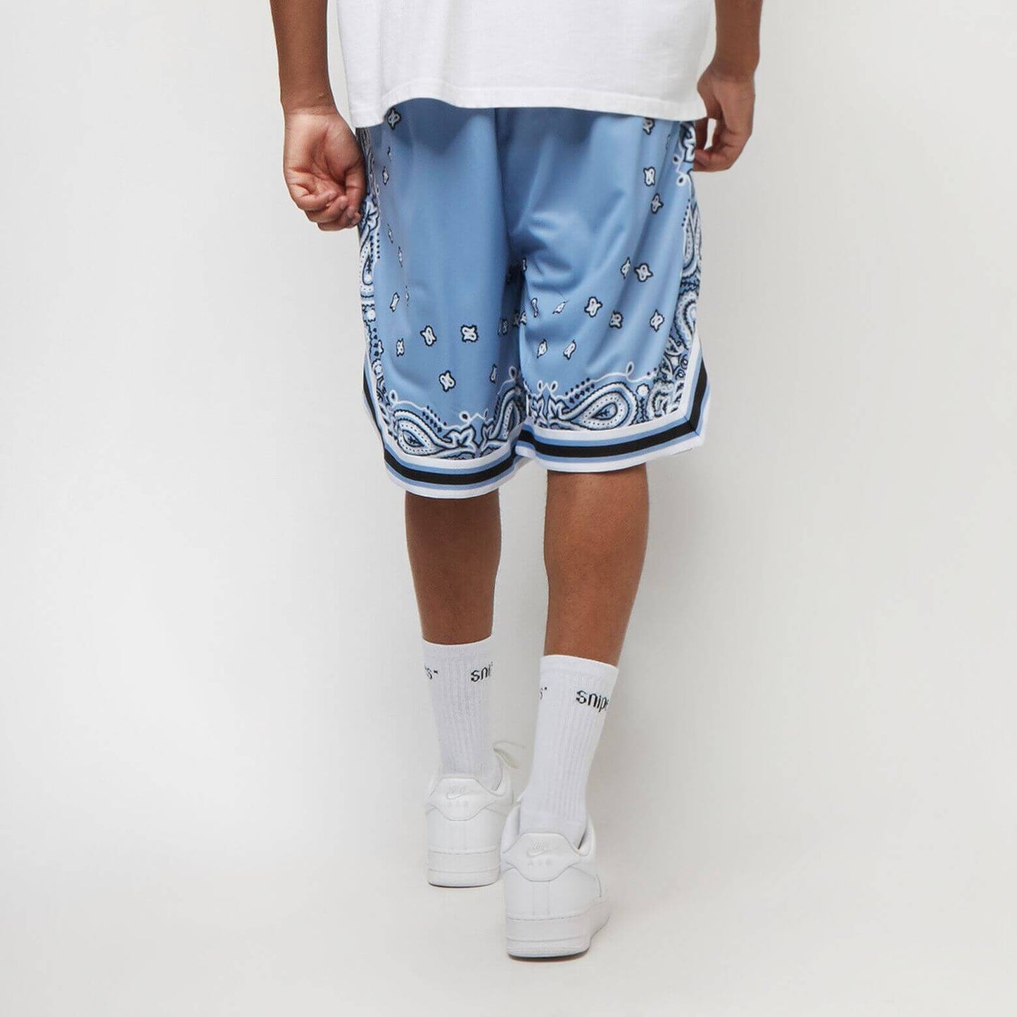 Šortky Karl Kani Serif Paisley Mesh Shorts modrá/biela