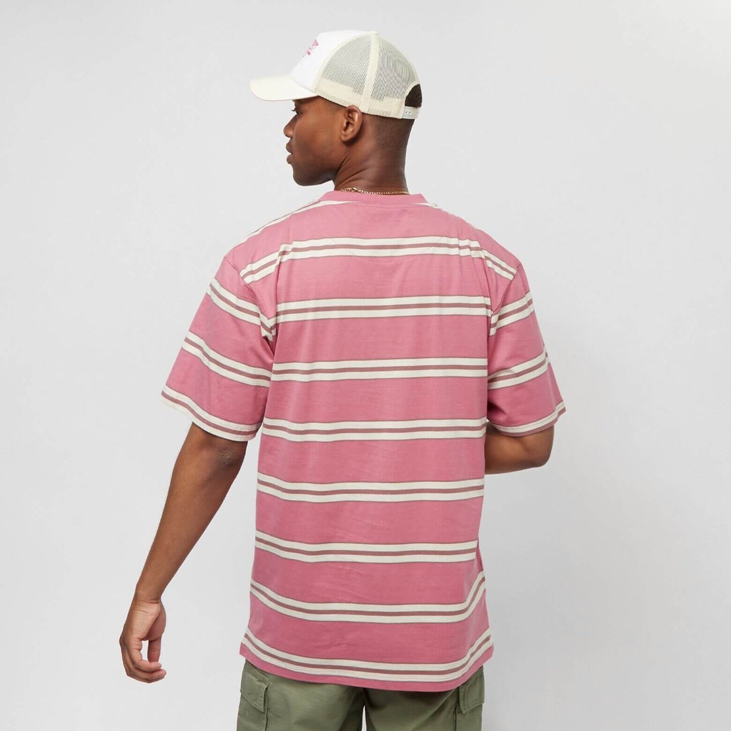 Karl Kani Retro Stripe Tee rose/brown/light sand