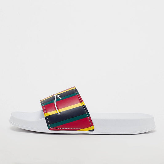 Karl Kani Signature Stripe Pool Slides red