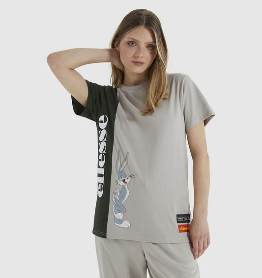 Ellesse x Looney Toons Collection Tweetood Oversized T-Shirt Light Grey