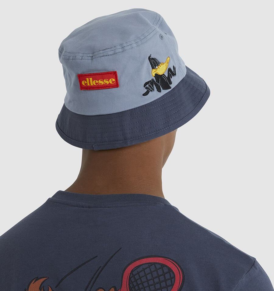 Ellesse x Looney Toons Collection Daffo Bucket Hat Grey