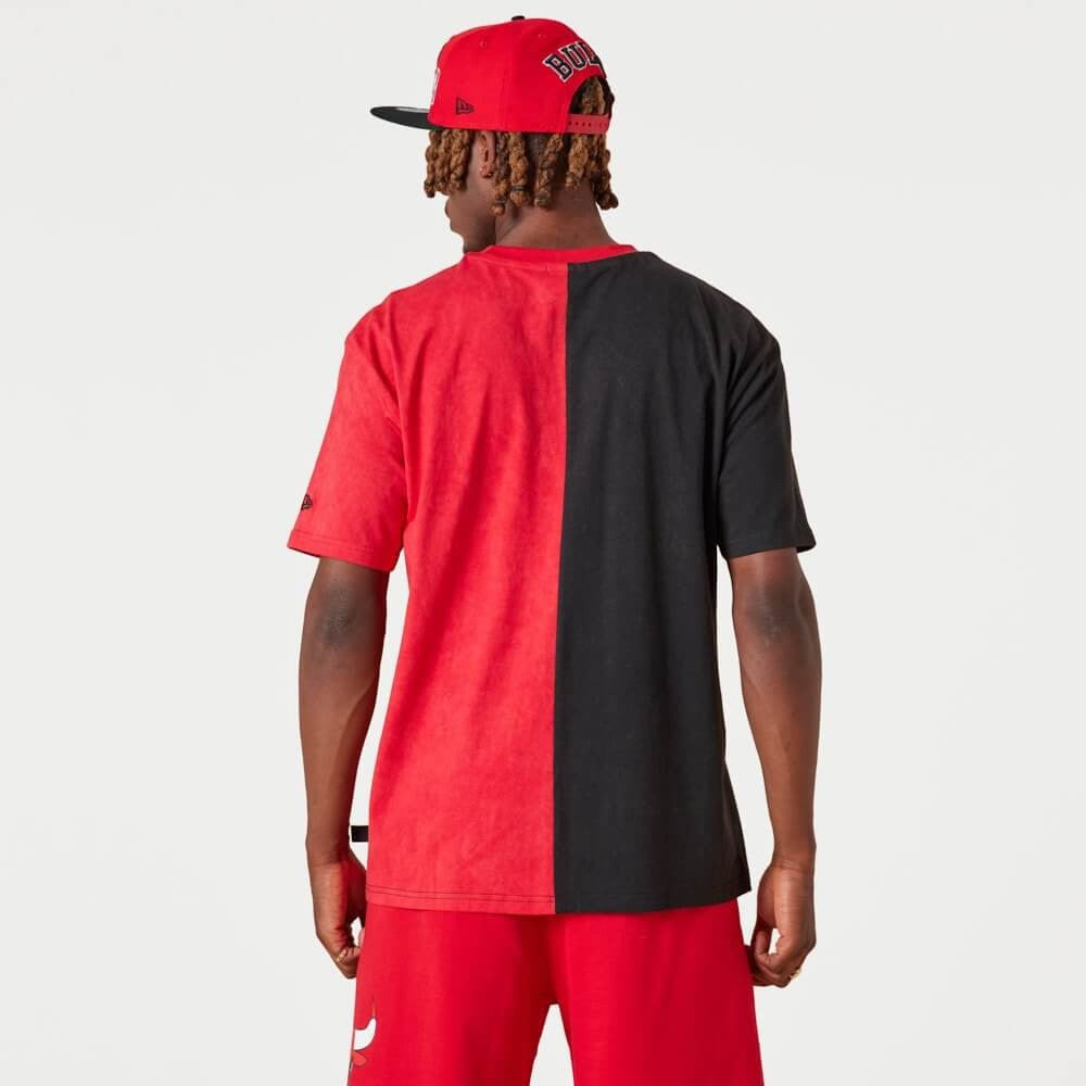 NEW ERA tričko NBA Washed pack graphic tee CHICAGO BULLS Red/Black