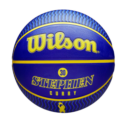 Basketbalová lopta Wilson NBA Player Icon - Stephen Curry (veľkosť 7) modrá