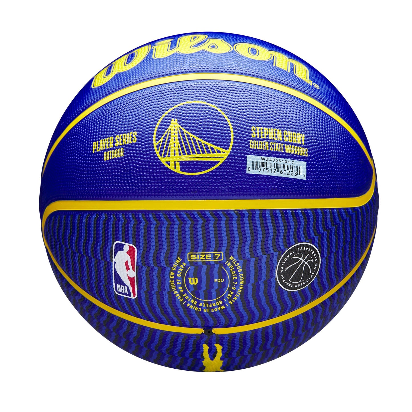 Basketbalová lopta Wilson NBA Player Icon - Stephen Curry (veľkosť 7) modrá