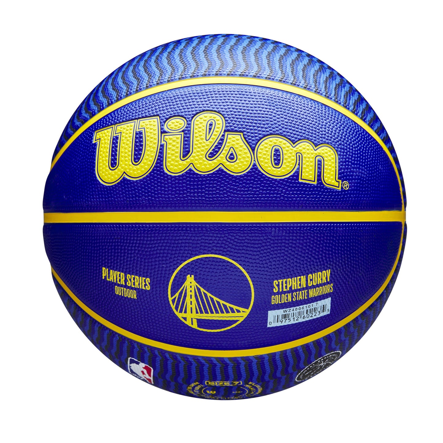 Basketbalová lopta Wilson NBA Player Icon - Stephen Curry (veľkosť 7) modrá